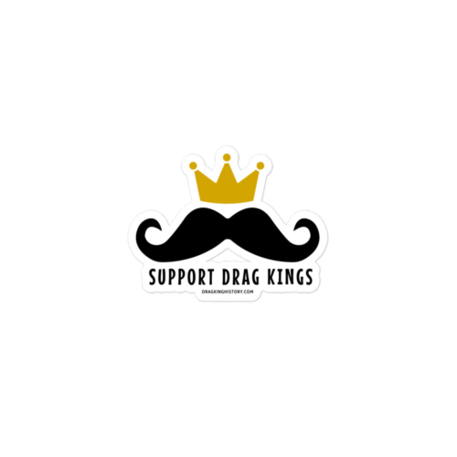 Drag King Mustache Bubble-Free Sticker